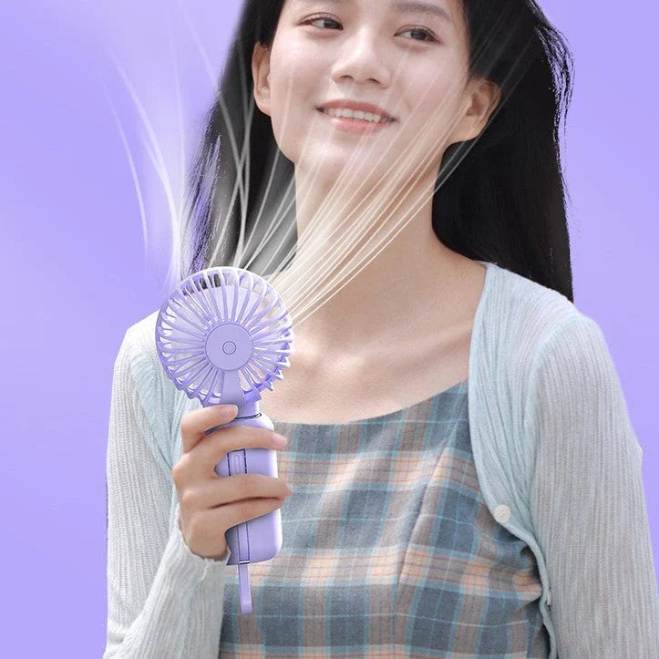 Powerful 2-in-1 Handheld Fan with Fast Charging Power Bank