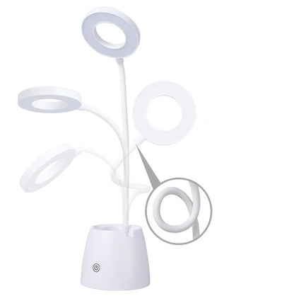 LED folding table lamp with adjustable color temperature for eye protection