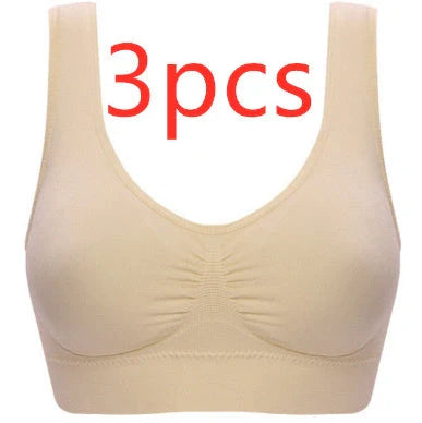 Women's seamless yoga tank top and sports bra in various colors for fitness and casual wear