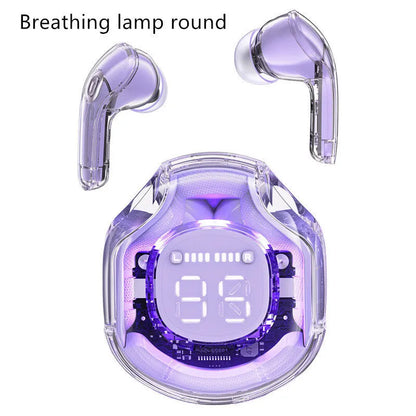 Transparent Warehouse wireless Bluetooth headset in multiple colours with in-ear design and optional breathing light