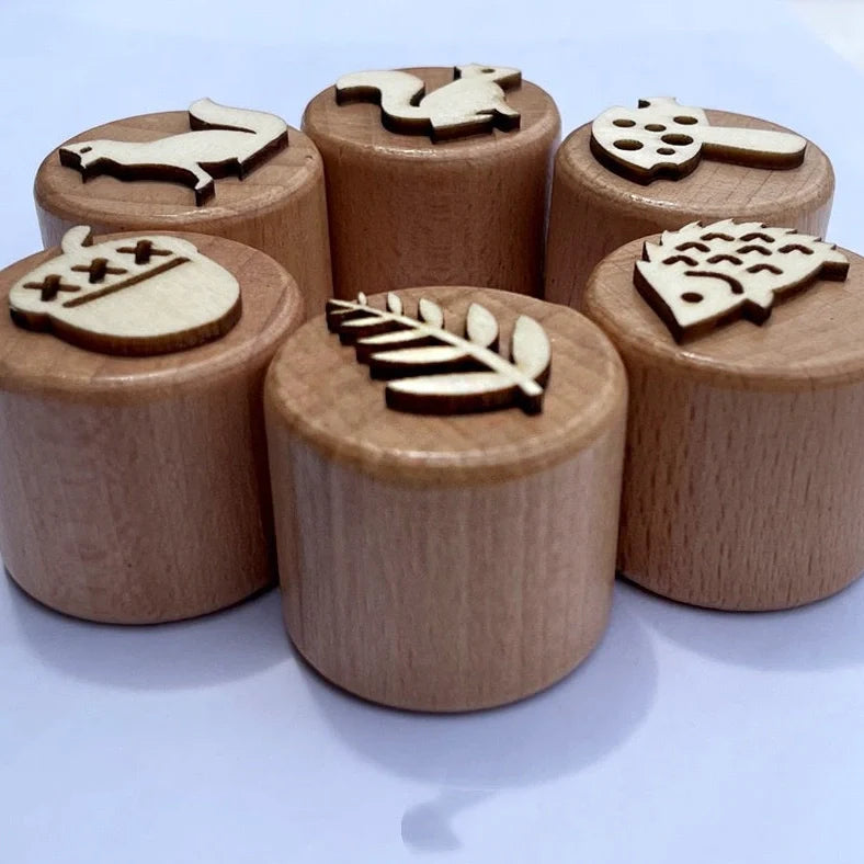 Wooden children's seal toy from Autumn Collection Series for infants 0-3 years