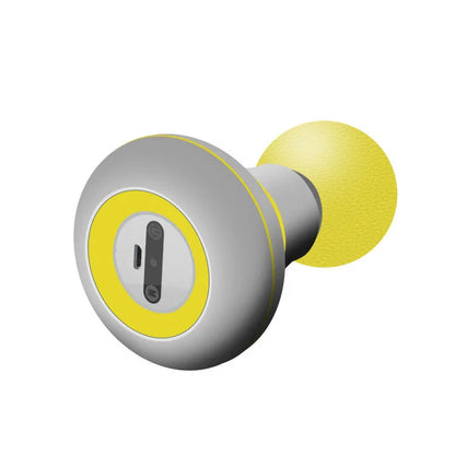 Portable handheld muscle massager with vibrating feature for relieving muscle tension and aches