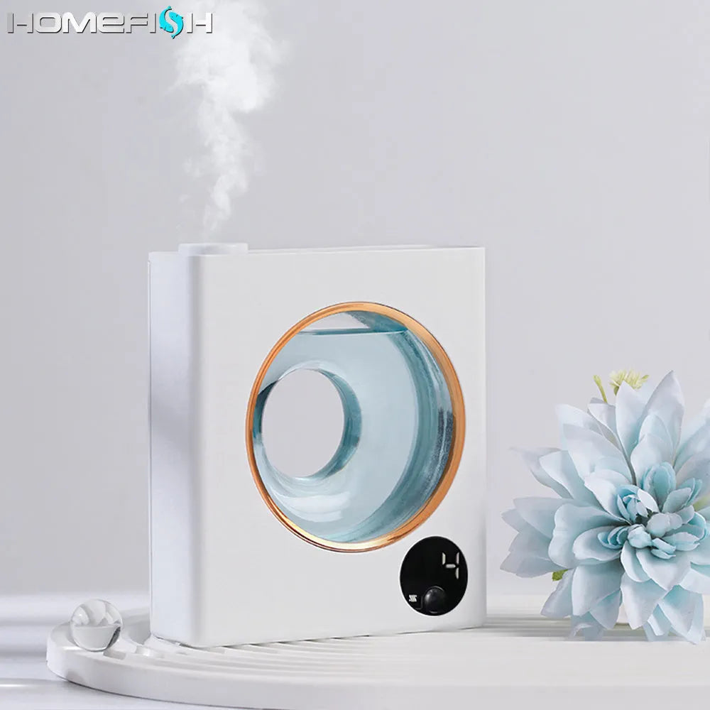 White wall-mounted automatic aromatherapy machine with USB charging port and compact 115x42x133mm dimensions