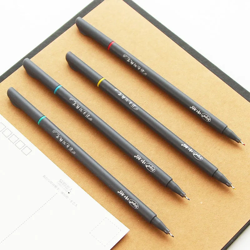 Office drawing stroke syringe color hook line pen with 0.38mm tip and 15.8cm length for technical applications