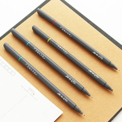 Office drawing stroke syringe color hook line pen with 0.38mm tip and 15.8cm length for technical applications