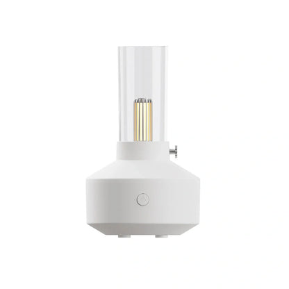 Retro light aroma diffuser with LED night light and humidifier in white and black