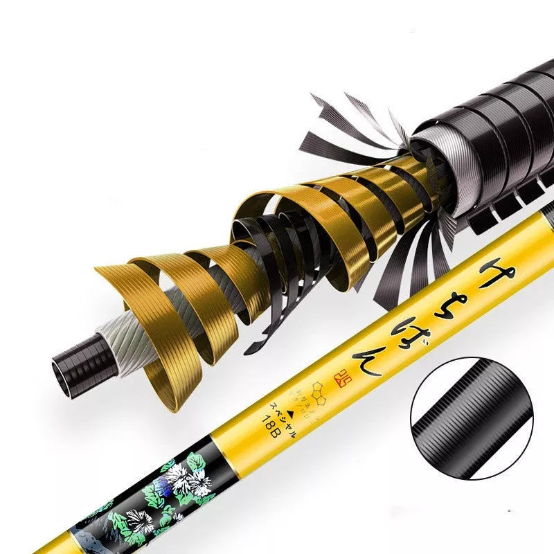 5H19 Hardened Carbon Fishing Rod in 28 fishing and 19 fishing colors, various lengths