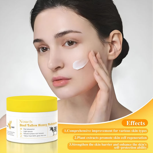 50g jar of honey tallow moisturising cream for dry and mixed skin types