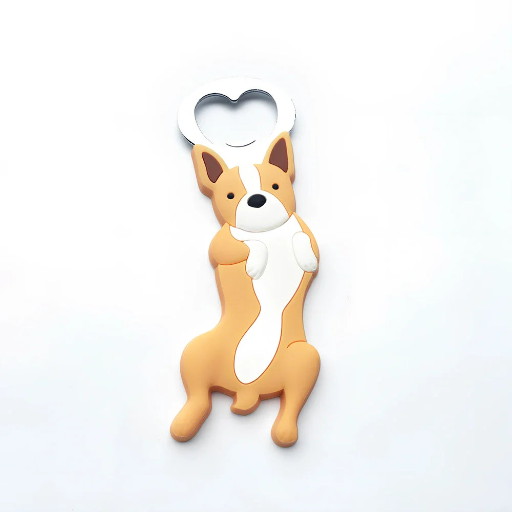 Animal-shaped bottle opener with alloy construction measuring 135mm long by 50mm wide