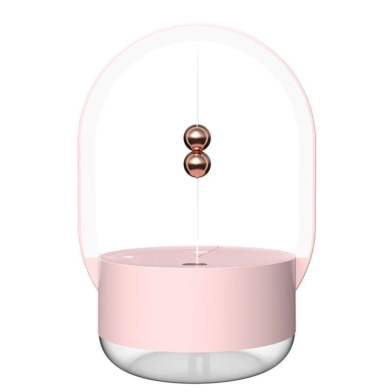 Compact Ultrasonic Humidifier with Mood Lighting - Portable Mist Dispersal and Ambient Glow for Home, Office, and Travel