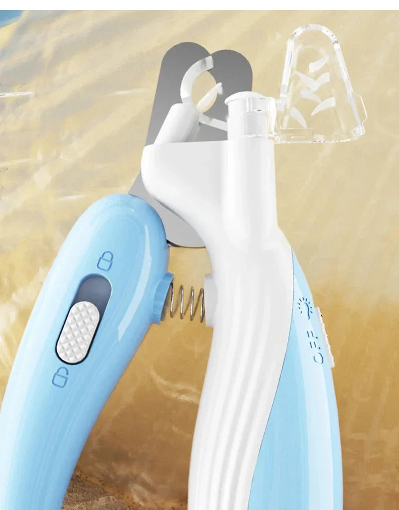 Electric Pet Nail Trimmer with LED Light for Cats and Dogs - Precisely Trim Nails with Ergonomic Design and Bright Illumination