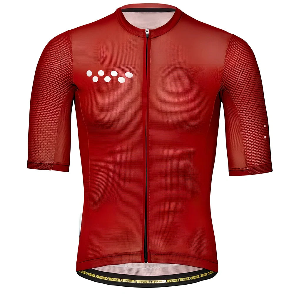Men's cycling jersey with moisture-wicking fabric in multiple sizes from XS to 4XL