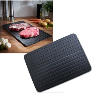 Rapid Food Defrosting Tray - Quickly Thaw Frozen Meats, Vegetables, and More Without Microwaves