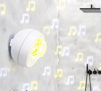 D39 Bathroom Magic Light with vibrant LED lights and waterproof Bluetooth speaker