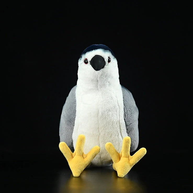 Chinese pastoral style penguin plush toy measuring 24cm tall with soft plush fabric
