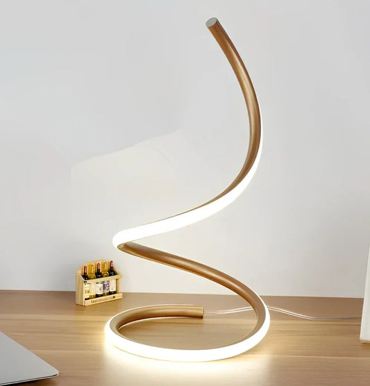 Modern black LED table lamp 35cm tall with infinite dimming, iron base, PC shade for 12W light in 5-20 sqm rooms