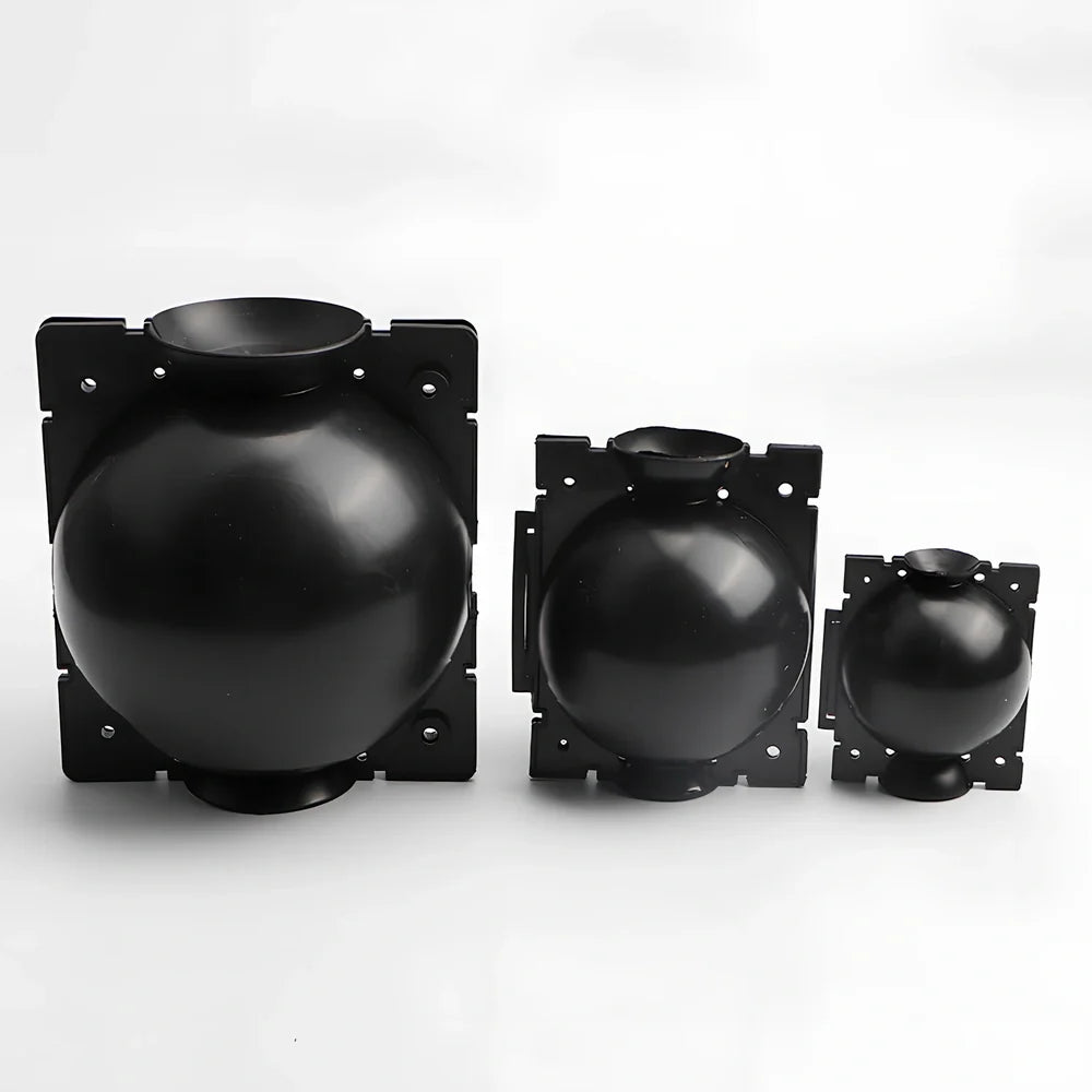 Black PP plastic plant rooting machine box for tree grafting, S size 10cm x 10cm with sealed lid for humidity control