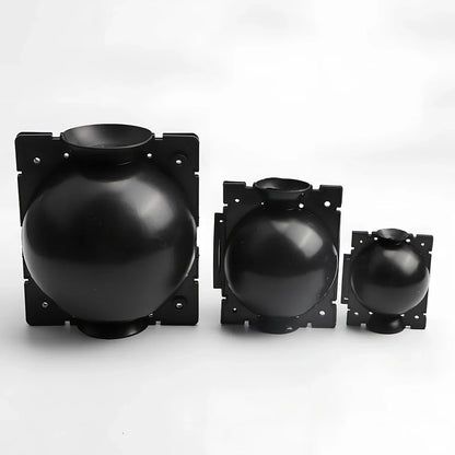 Black PP plastic plant rooting machine box for tree grafting, S size 10cm x 10cm with sealed lid for humidity control