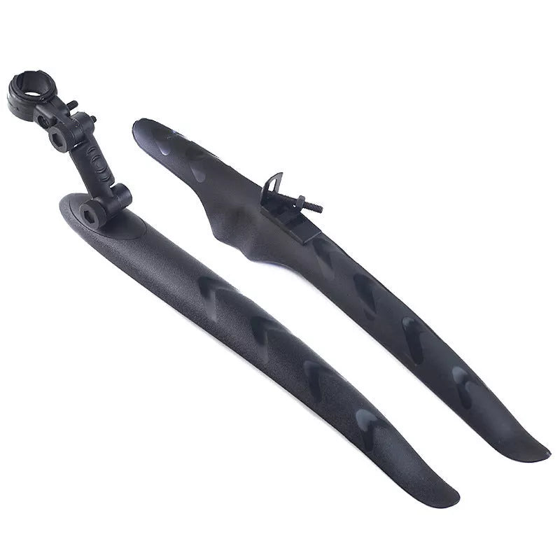 Road bike mudguard with durable plastic construction, perfect fit for clean rides