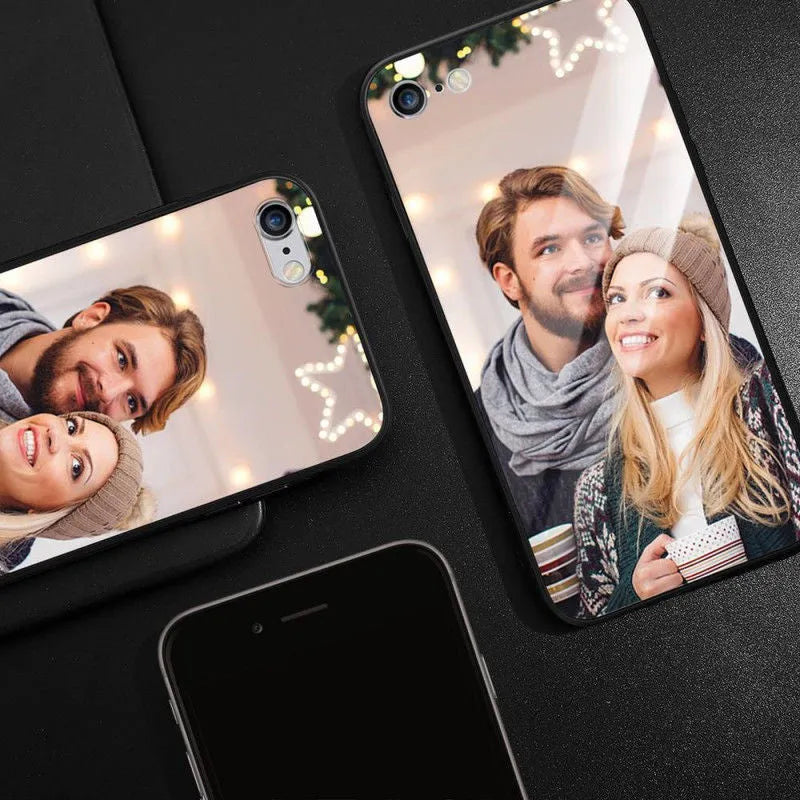 iPhone case with raised bumper edge protecting camera and screen, precision cut-outs for ports