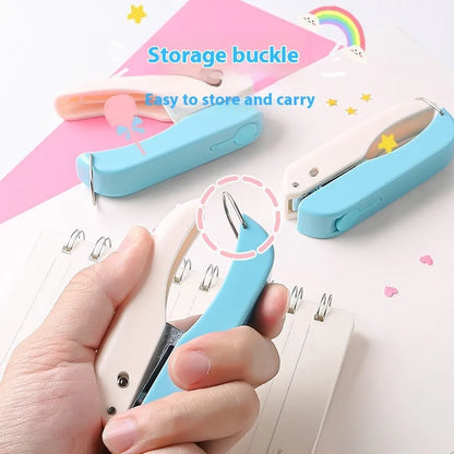 Manual embossing punching machine with Love, Round 4mm, Round 6mm, and Star patterns for kindergarten crafts