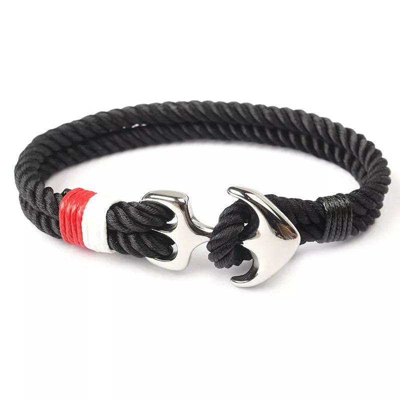 Marin Bracelets for men with anchor design in various colors