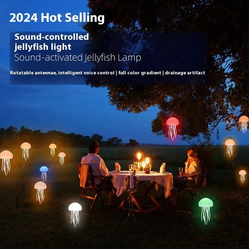 Jellyfish Mood Lamp with Adjustable Tentacles and Vibrant LED Lighting