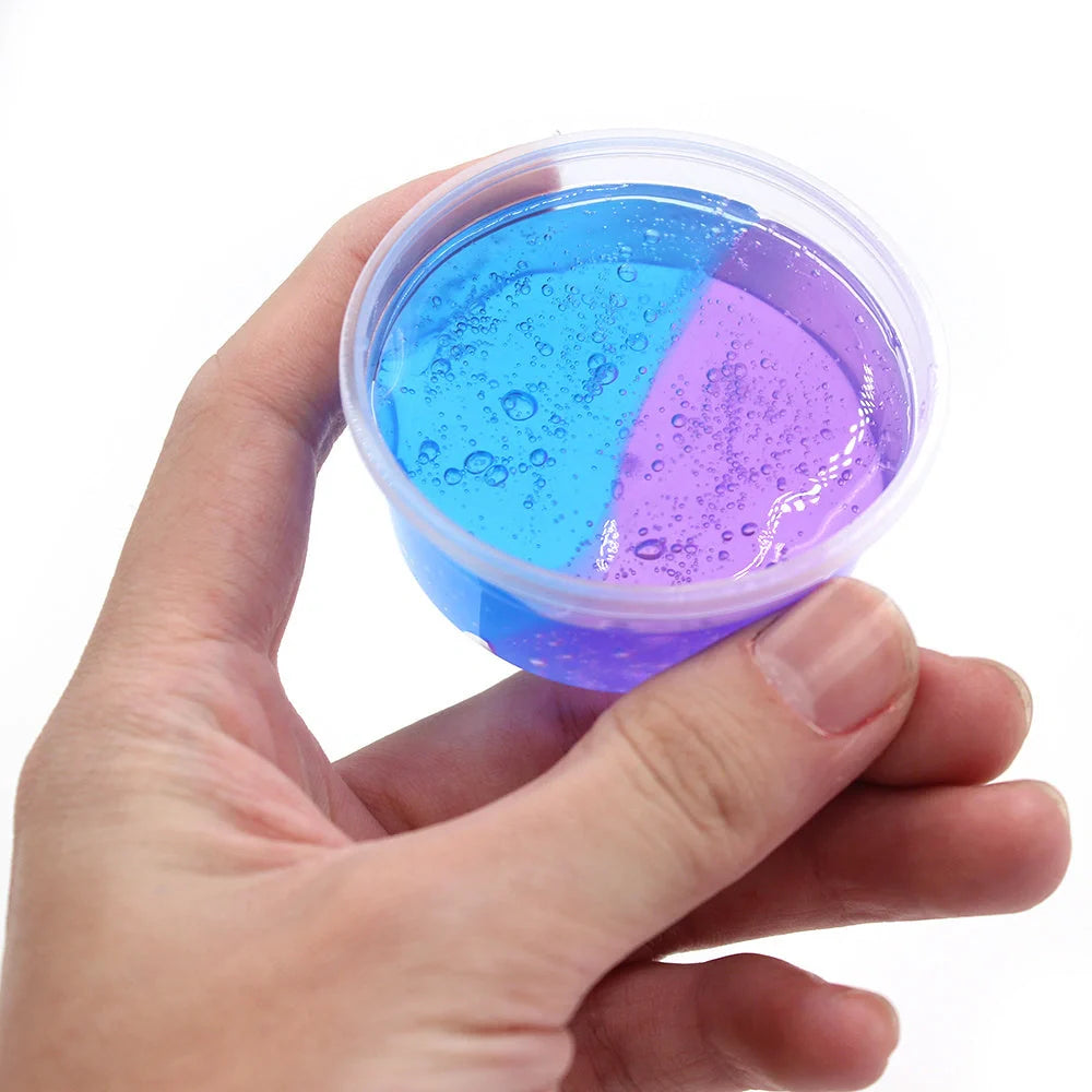 Vibrant Gradient Crystal Slime for creative play and stress relief