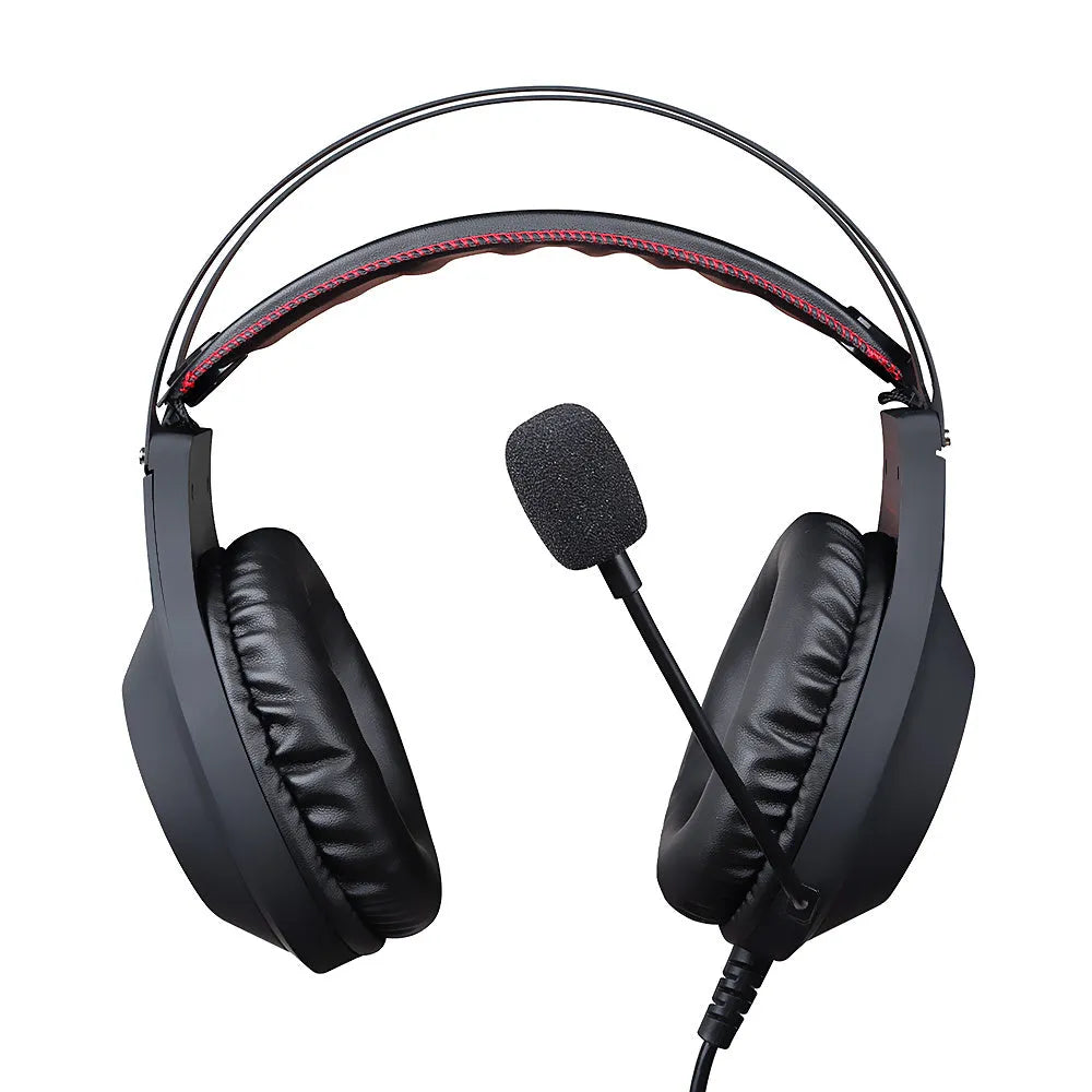 NUBWO N2 black gaming headset with microphone and adjustable headband