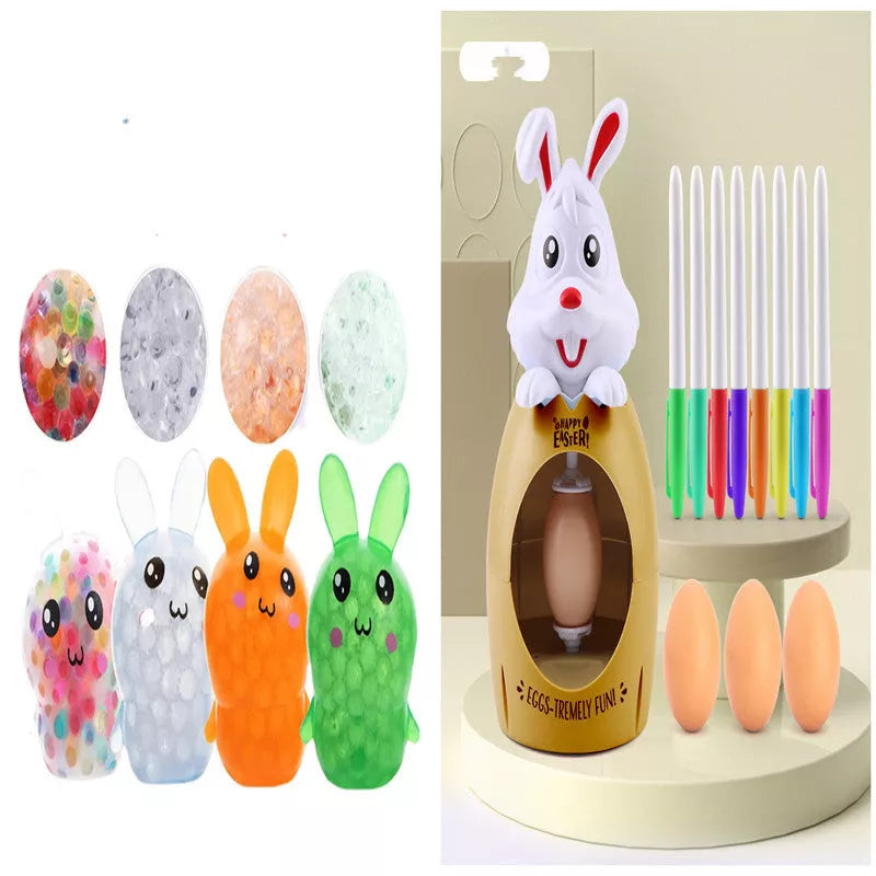 Easter egg decoration kit for kids with sound and light features, safe and non-toxic
