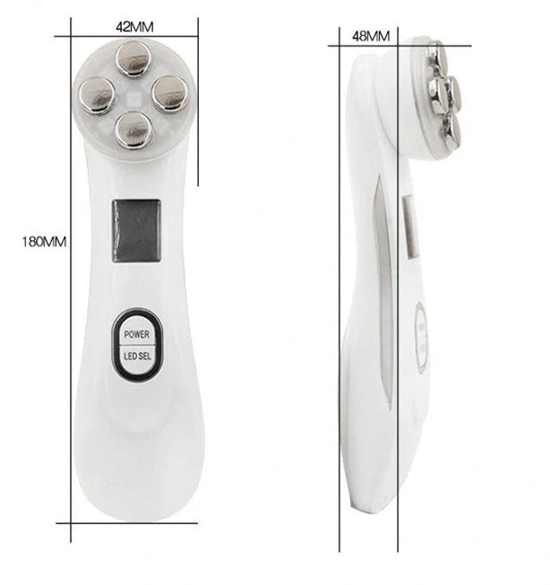 EMS radio frequency beauty instrument for skin rejuvenation, compact design with 10W power