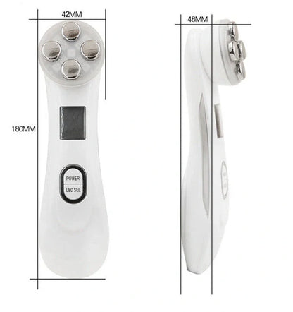 EMS radio frequency beauty instrument for skin rejuvenation, compact design with 10W power