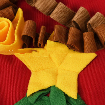 Christmas tree pattern washable pet dog snuffle mat for stress relief and mental stimulation