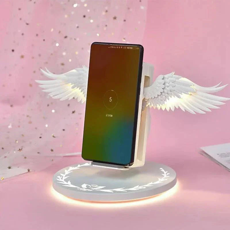 Hhomeenjoy Angelic Wireless Charger with Unfolding Wings