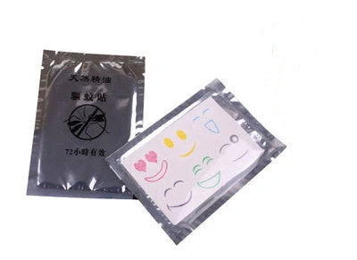 Summer Smile Mosquito Sticker 6-Pack in random colors, non-toxic mosquito repellent