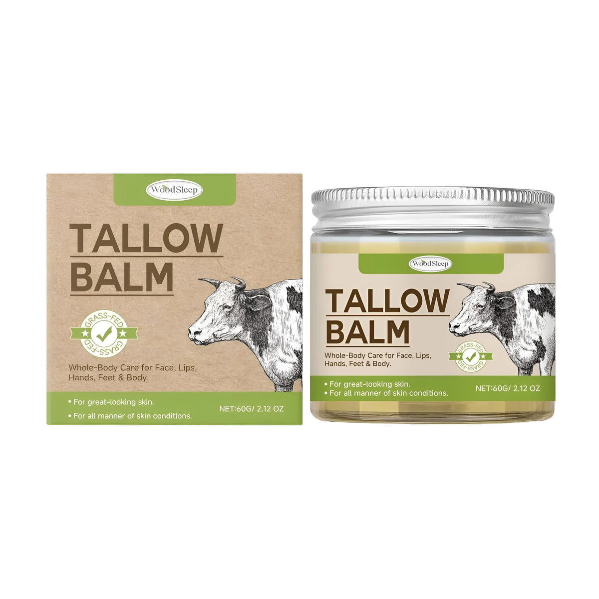 60g tube of Natural Butter moisturising skincare cream for dry skin.