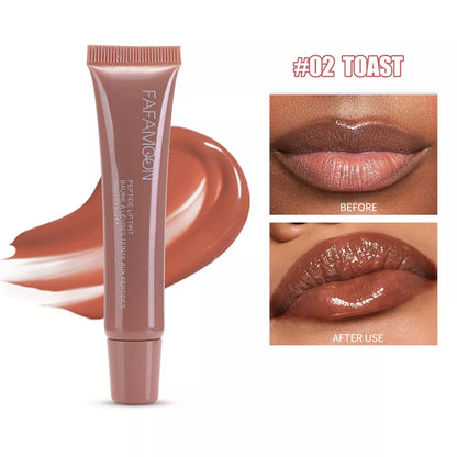 Glossy Lip Glaze in Tea Red - Waterproof, Hydrating Lip Color