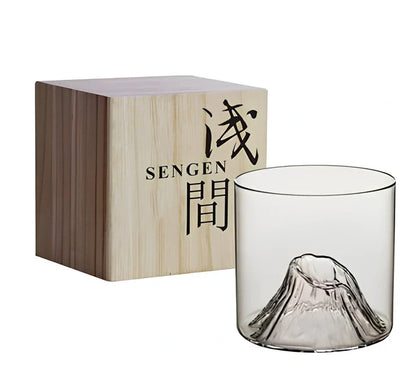 Japanese whiskey glass with 200ml capacity, heat-resistant transparent glass, 73mm height