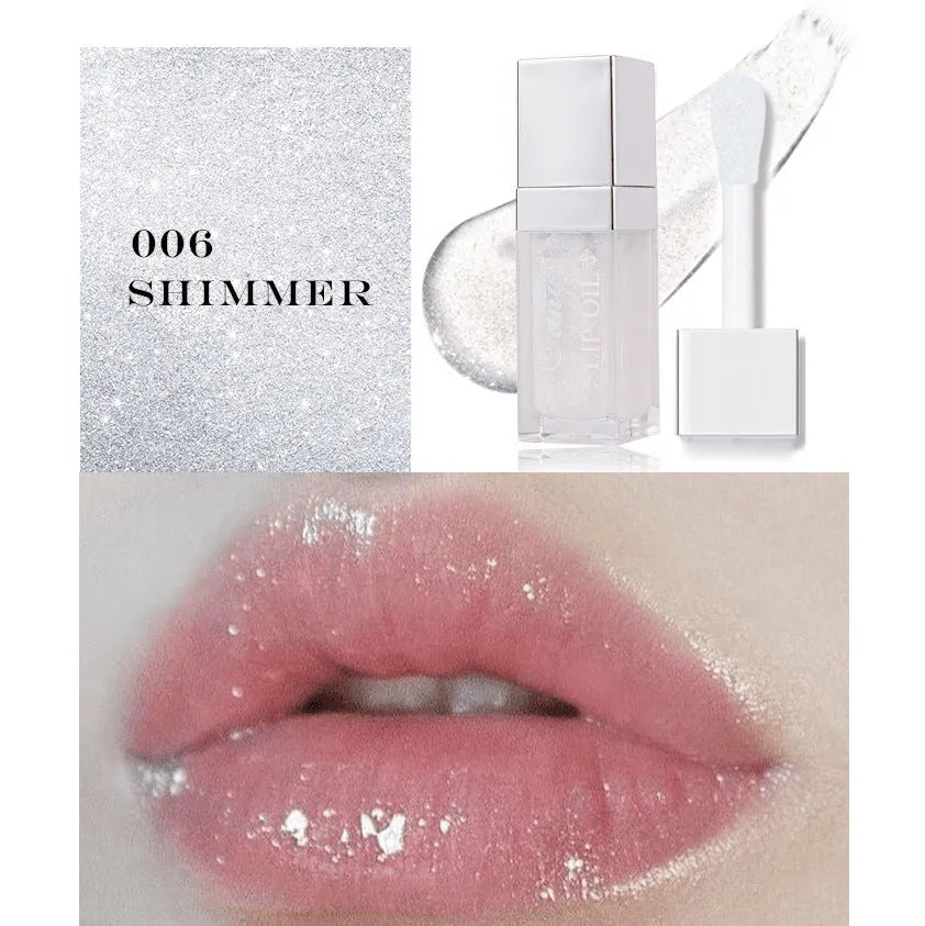 Bright lip gloss mint lipstick in five colour shades with moisturising and repairing effects
