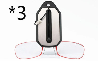 Sleek clip-on reading glasses with polycarbonate lenses for discreet and comfortable magnified vision