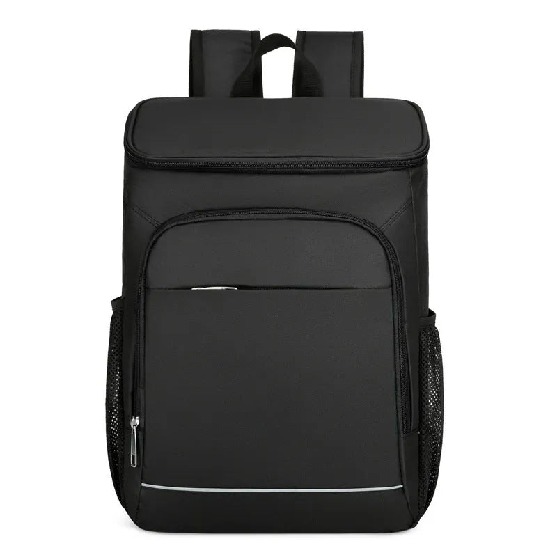 Outdoor thermal insulation backpack in oxford cloth with curved shoulder straps