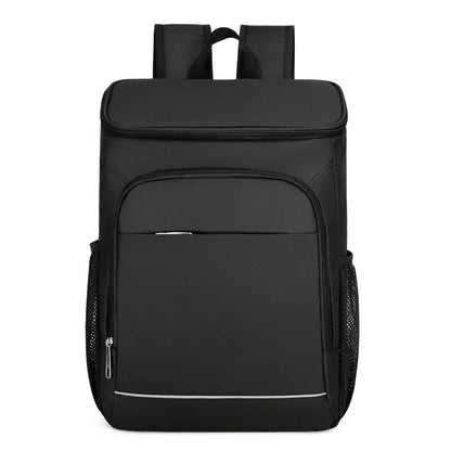 Outdoor thermal insulation backpack in oxford cloth with curved shoulder straps