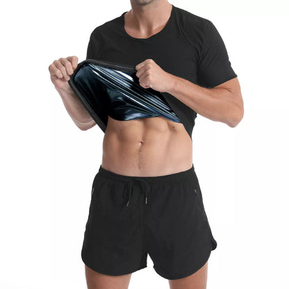 Men's solid black short sleeve sweatshirt, lightweight and comfortable for everyday wear