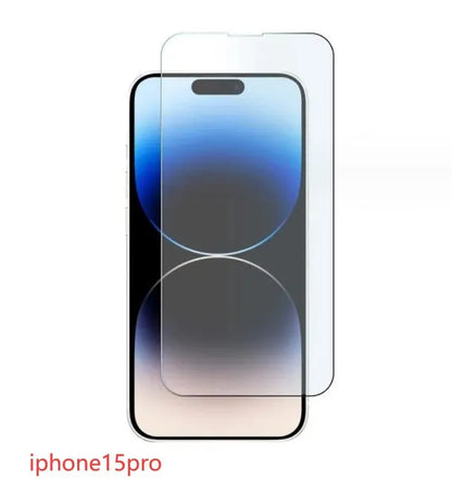 Tempered glass screen protector with 9H hardness and oleophobic coating for iPhone and Samsung phones