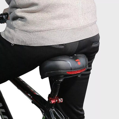 Hollow seat cushion bicycle seat with memory foam padding for enhanced cycling comfort
