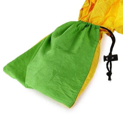 Durable and lightweight parachute hammock in various outdoor-friendly color options