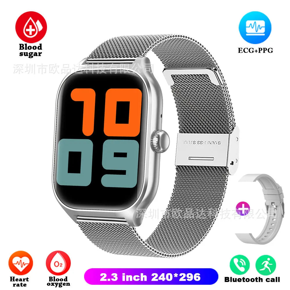 Full touch Bluetooth call smart bracelet with IPS screen, 7-14 day battery, and multiple colour options.
