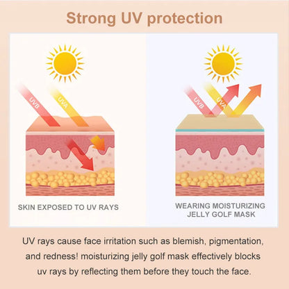 Transparent UV-proof disposable eyes mask for outdoor sports protection in 10-pair packaging