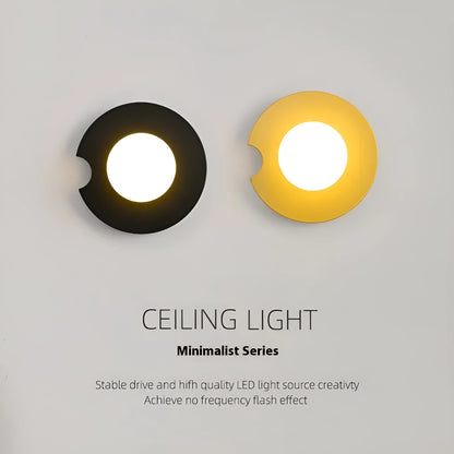 Glass wall lamp in black or gold for bedroom bedside and background wall, 220V, 7W light options
