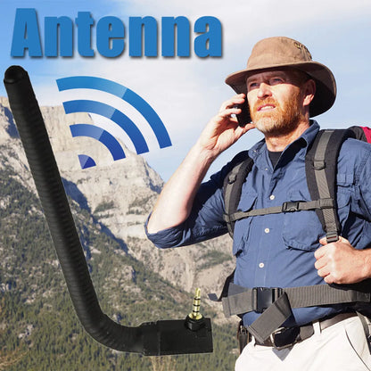 Mobile phone signal enhancement antenna with adsorption mount and connector options
